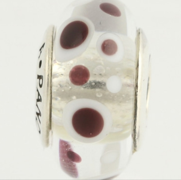Aurhentic New Pandora Bead Charm Sterling Silver Murano Glass Bubbles Retired - Picture 3 of 7